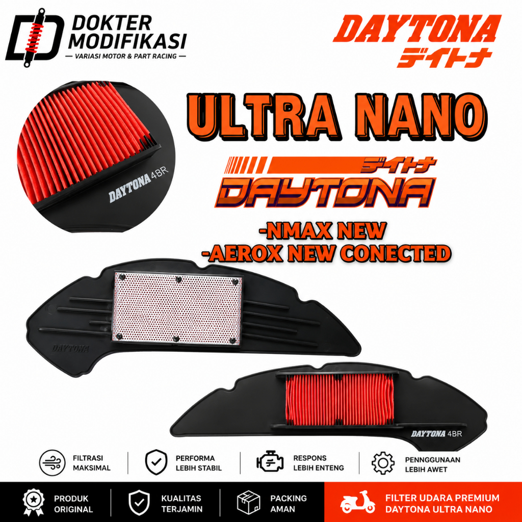 FILTER UDARA NMAX NEW AEROX CONNECTED FILTER UDARA DAYTONA ALL NEW AEROX ALL NEW NMAX 155 CONNECTED