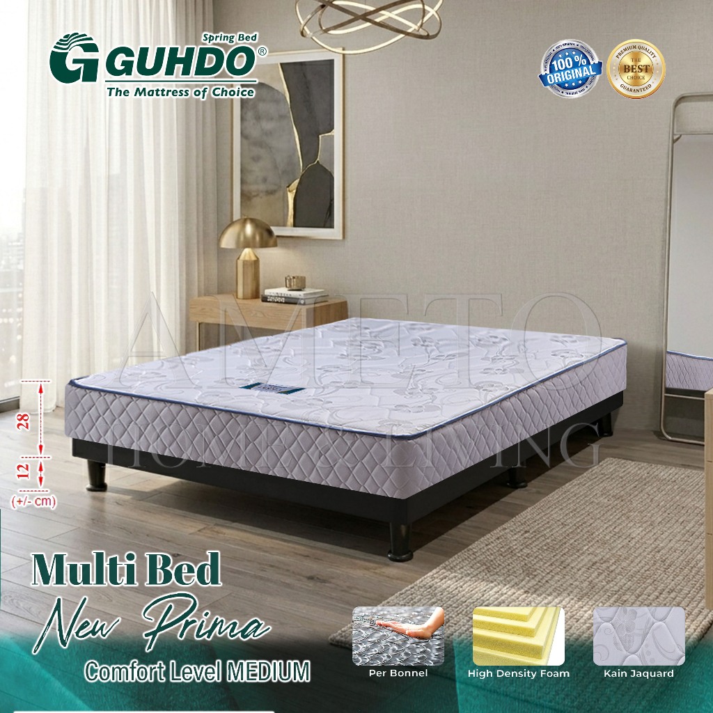 Guhdo Spring bed Multi bed New Prima Spinal Spring, Tanpa Headboard 090 100 120 140 160 180 200 x 20
