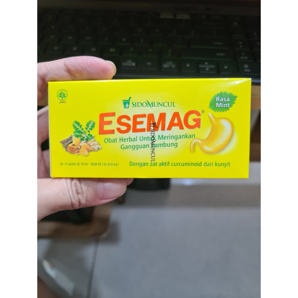 ESEMAG CAIR 1 BOX ISI 5 SACHET OBAT MAAG ASAM LAMBUNG / MUAL / NYERI ULU HATI