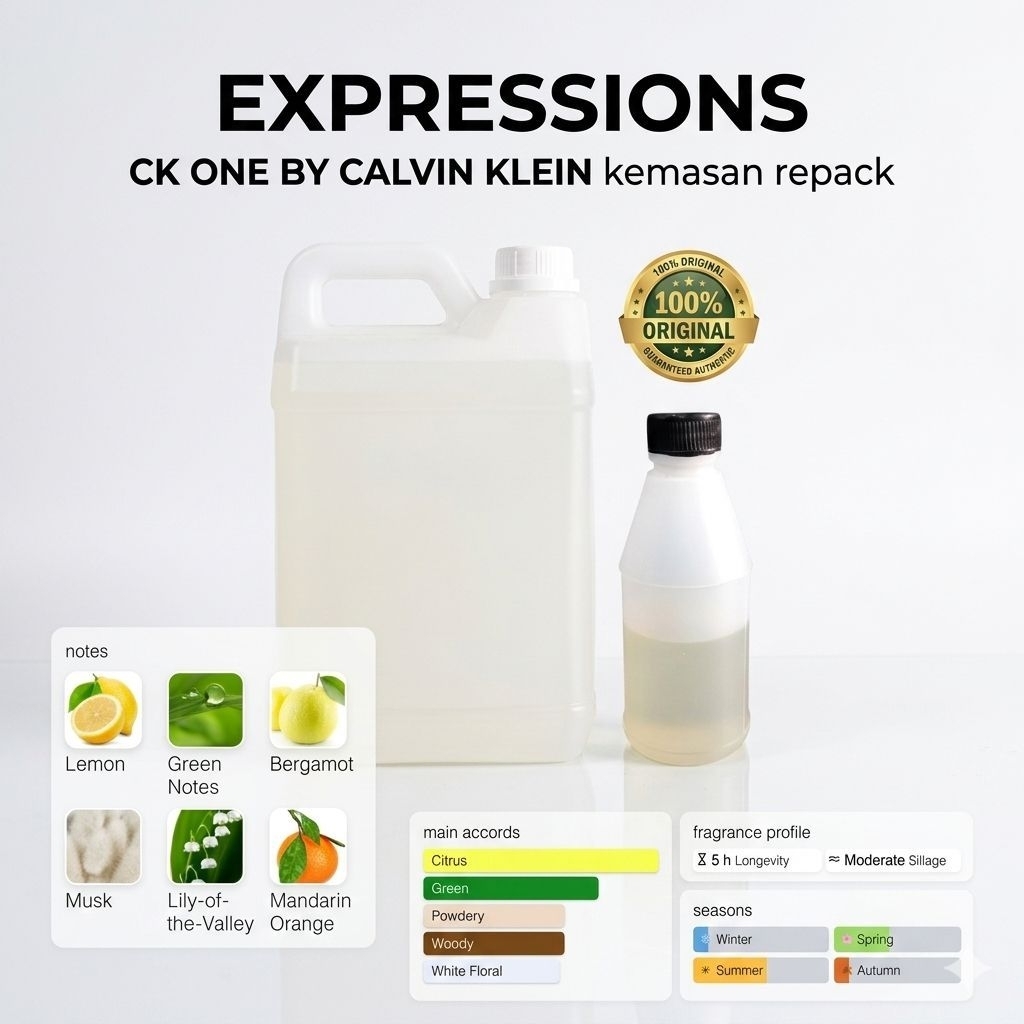 EXPRESSIONS / CK ONE /KEMASAN REPACK/BIBIT MURNI 100%