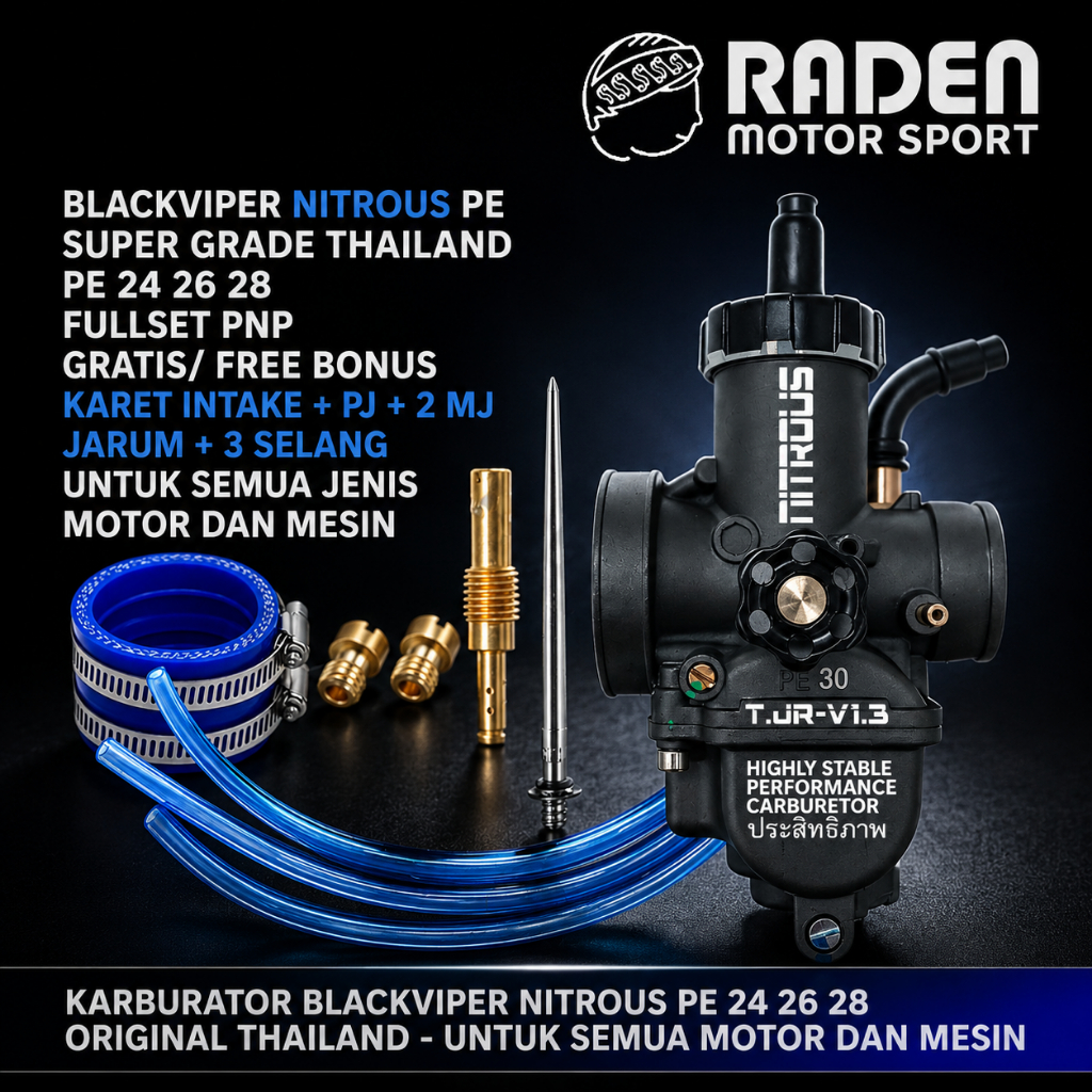 (BISA COD) KARBURATOR BLACKVIPER SPECTRE AIRSTRIKE MOD RACING PWK 24 26 28 30 32 33 34 35 36 38 40 4