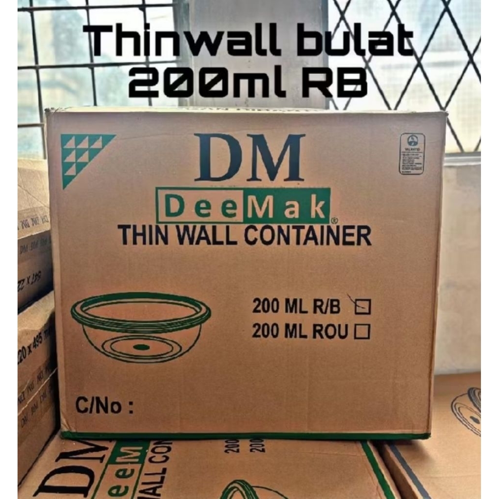 THINWALL BULAT MEREK DM MANGKOK PLASTIK 200ml | DUS TERMURAH GROSIR DAN BERKUALITAS