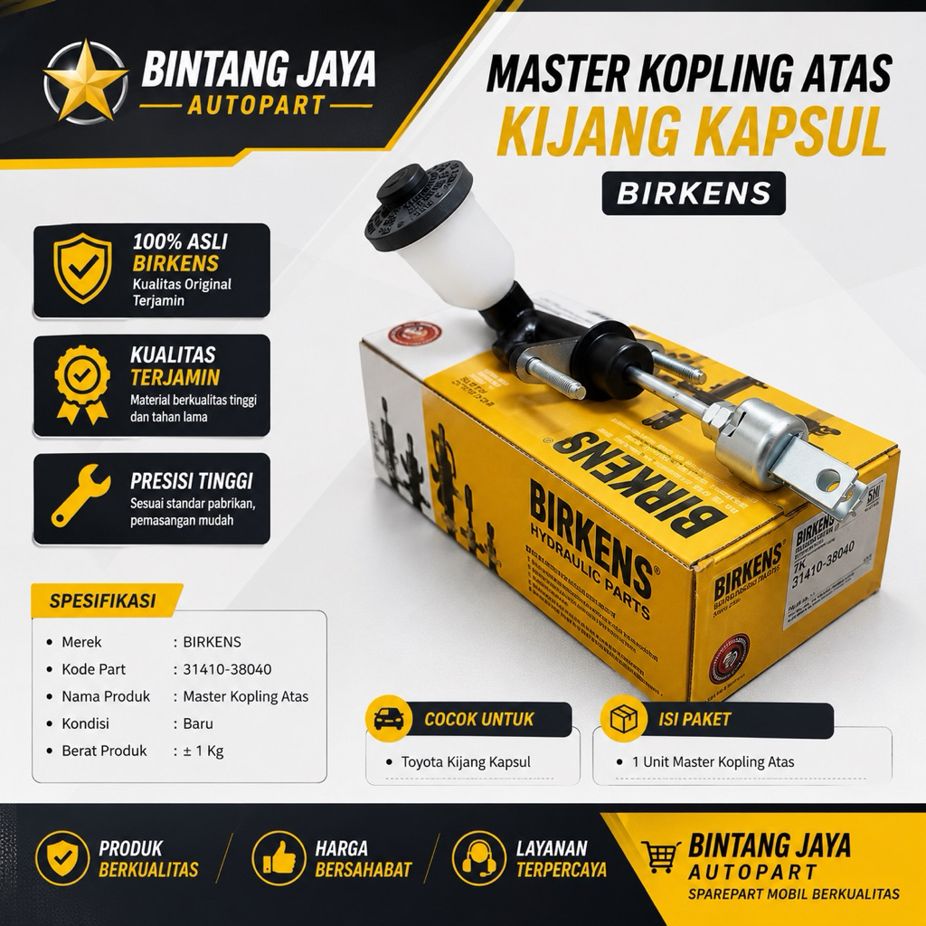 MASTER KOPLING ATAS CM ASSY KIJANG 7K BENSIN 31410-38040