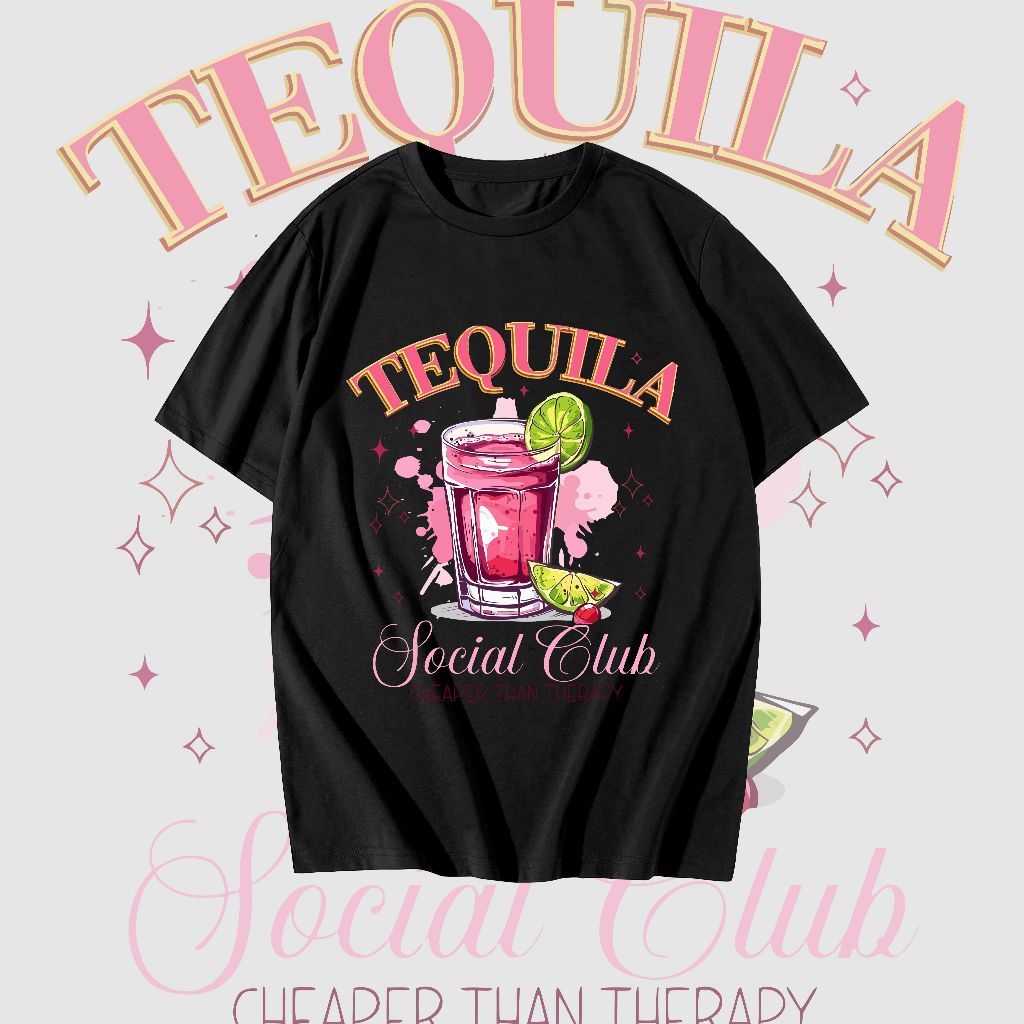 Enola Studio kaos Katun Pria wanita Tequila