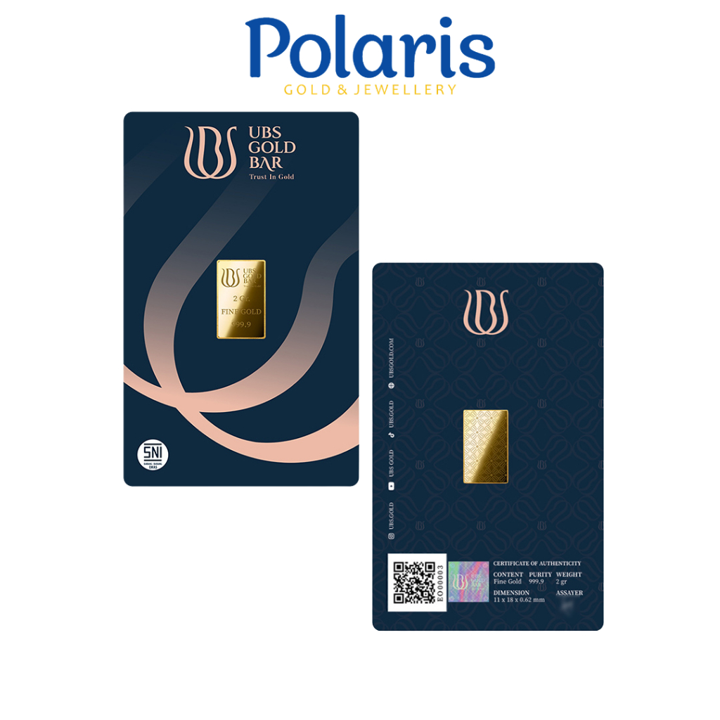 UBS Logam Mulia 2 Gram Classic Emas Batangan LM Fine Gold Bar