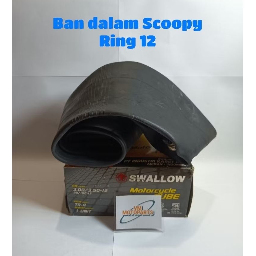 Ban Dalam Beat/Genio/Scoopy 2021-2026 Ring 12 Original Swallow Berkualitas