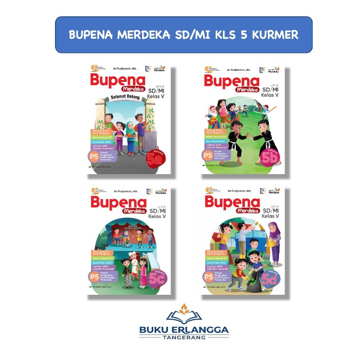 BUPENA MERDEKA SD/MI KELAS.5  (5a 5b 5c 5d) KURIKULUM MERDEKA+ KUNCI JAWABAN