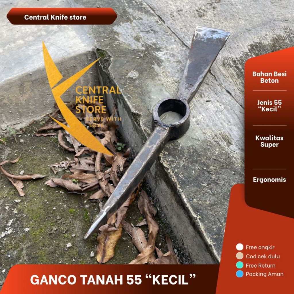 Ganco Tanah 55 Ukuran kecil - ganco tanah ukuran kecil