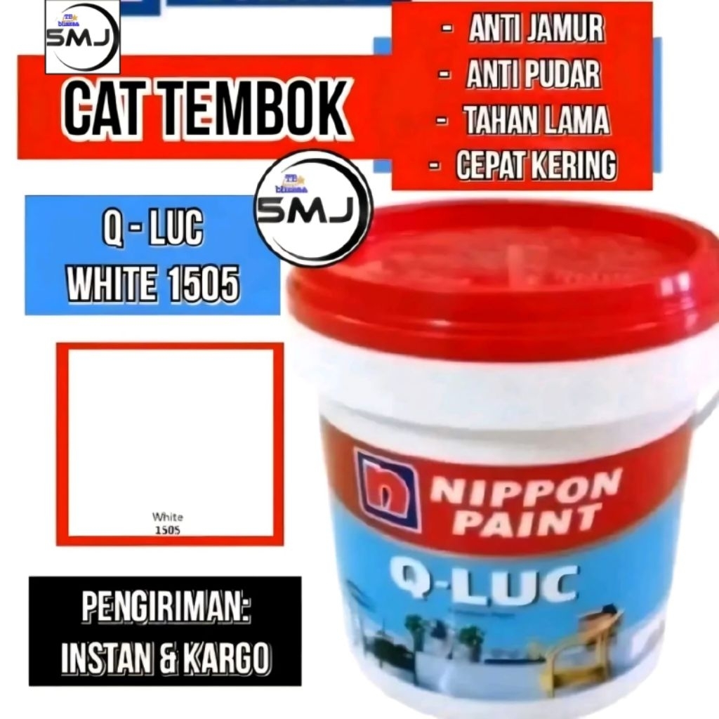 Cat Tembok QLUC 20kg White 1505 Putih Q-LUC 18kg Pel Qluc 20kg Q-Luc 20kg Q Luc 18kg Nippon Paint
