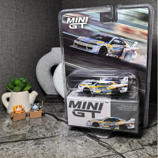 Mini GT 895 LB Super Silhouette Nissan Silvia #555 2023 Formula Drift Japan Sailun ( Blister )