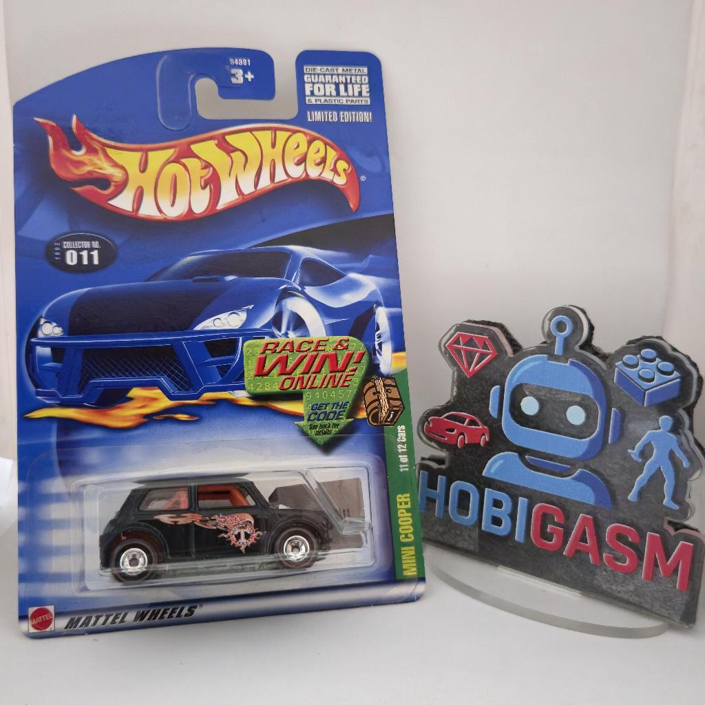 Hotwheels STH Mini Cooper | Black Color | Super Treasure Hunt | Blue Card | Hot Item