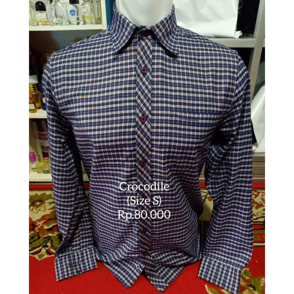 Kemeja Flanel Crocodile OriginaL