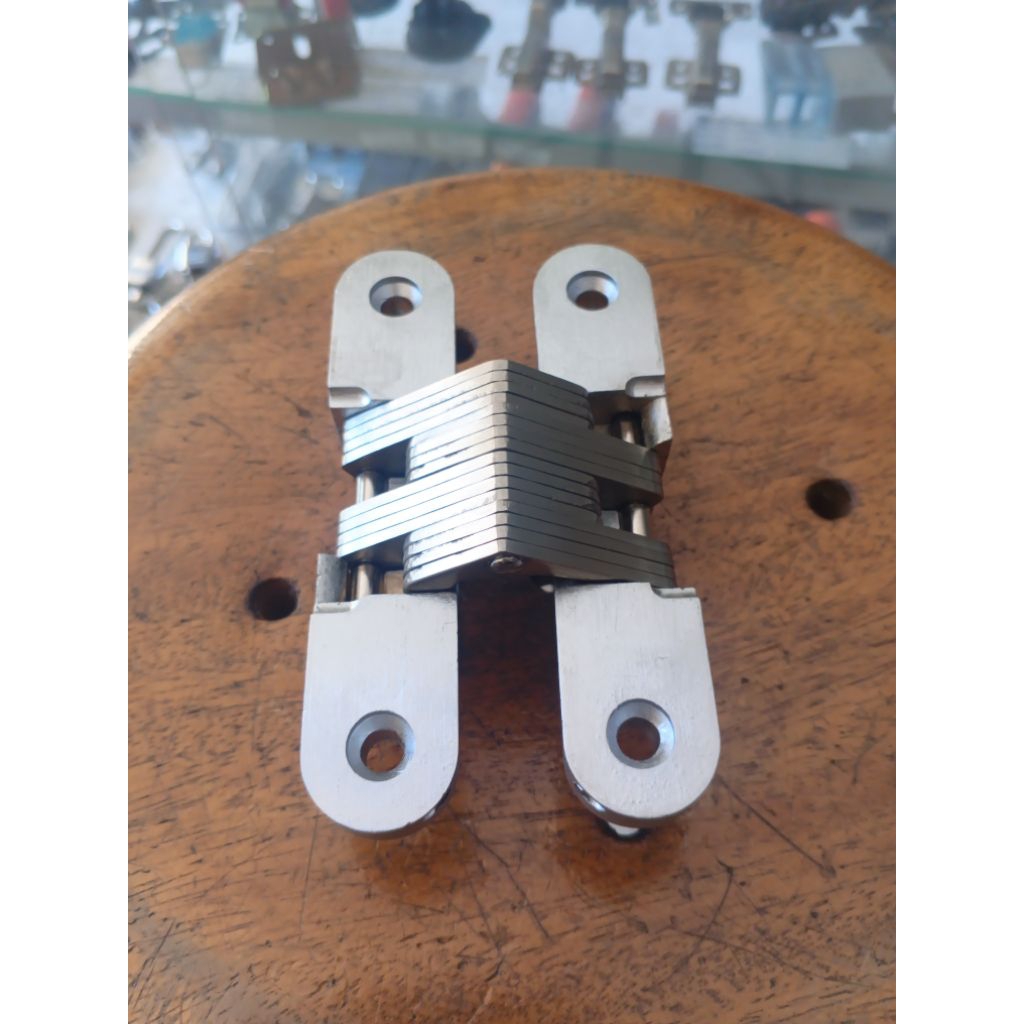 Engsel Deer Engsel Tanam Concealed Invisible Hinge 120MM Stainless