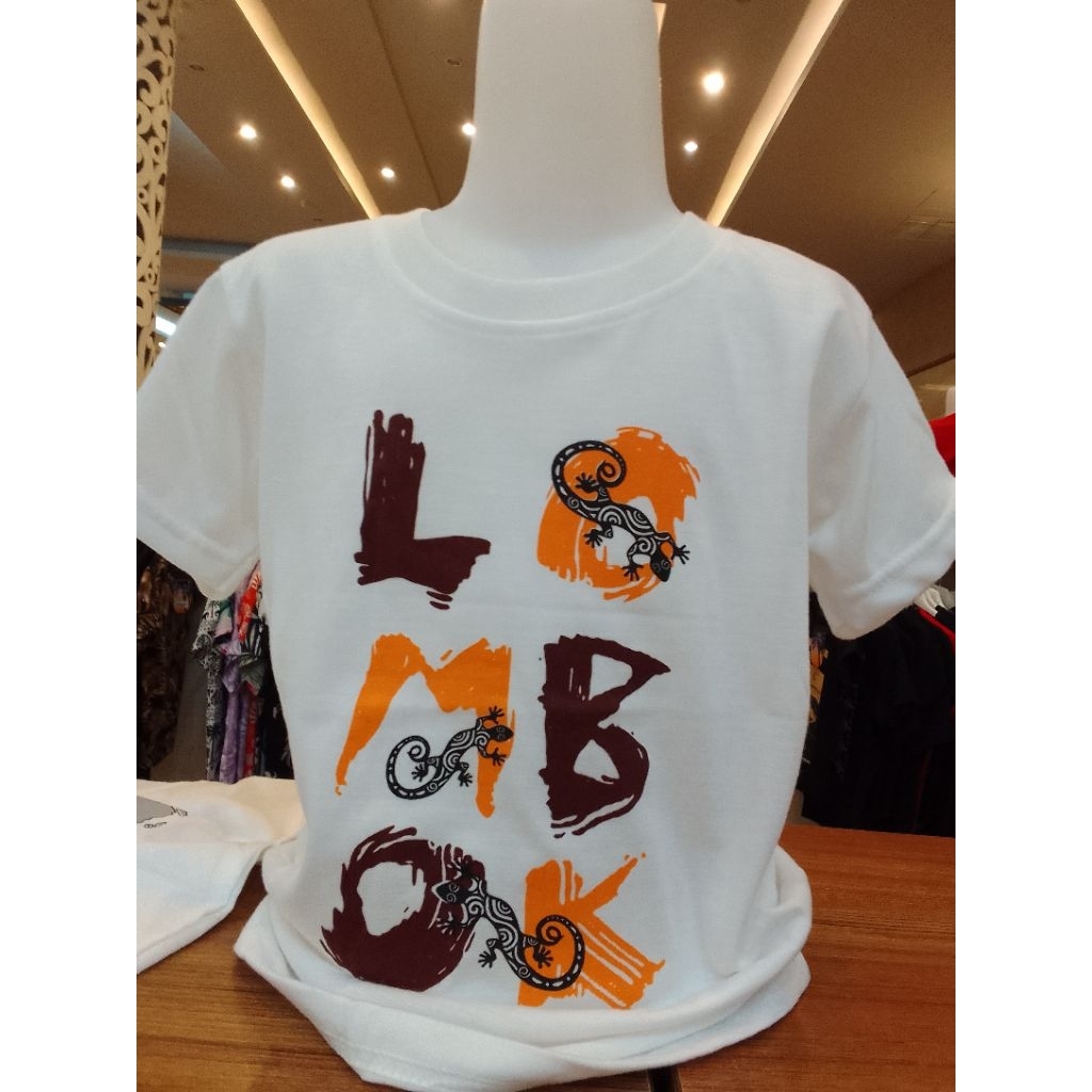 Kaos anak lombok exotic standard putih