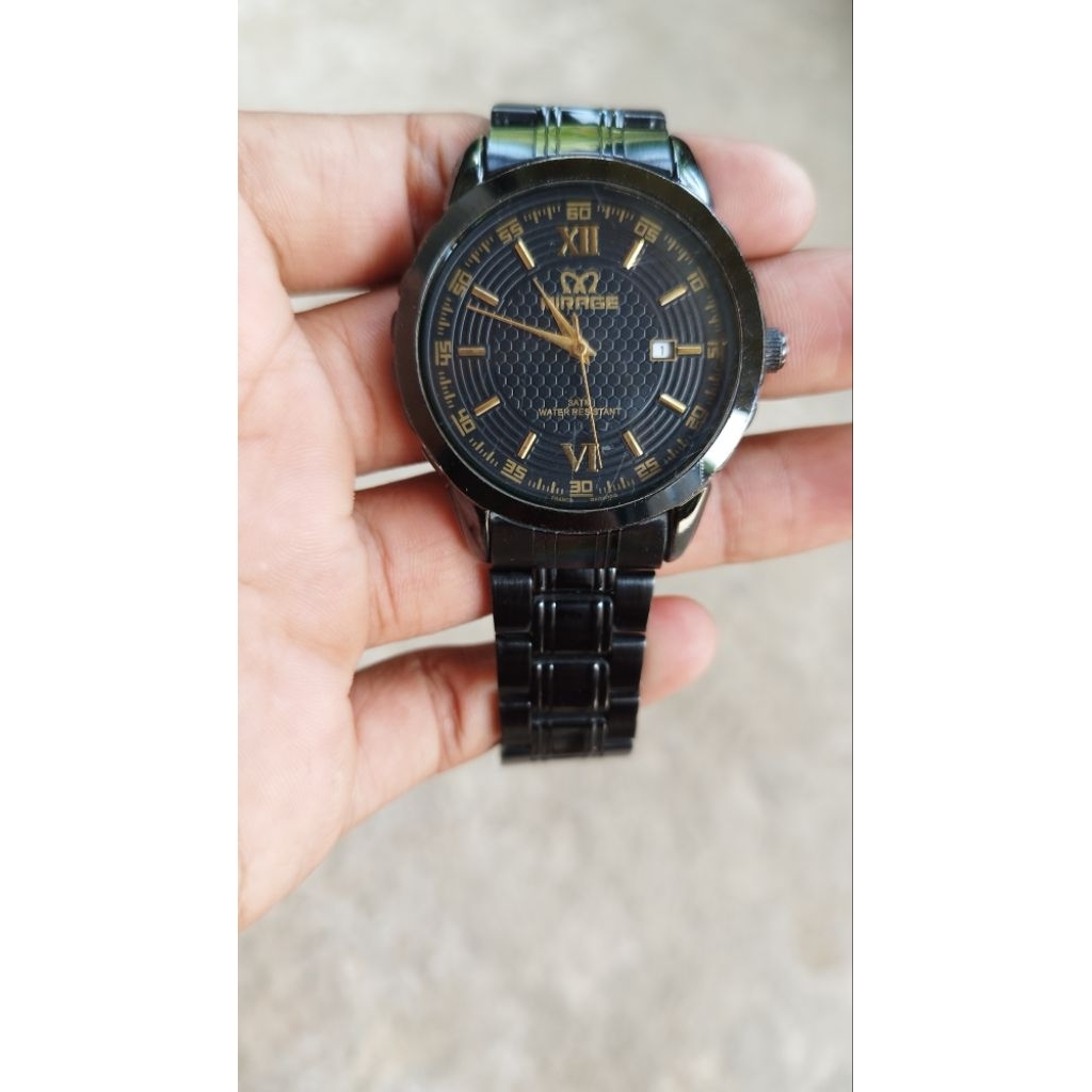 PRELOVED Jam Tangan Pria Mirage 8267 BRP M Original - FULLSET BOX