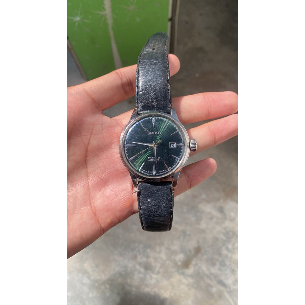 DIJUAL SEIKO PRESAGE AUTOMATIC GREEN SUNBURST (SECOND)