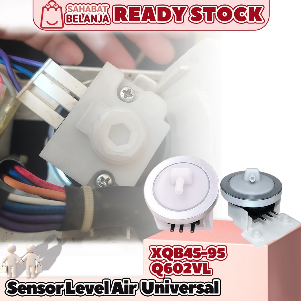 Sensor Air Mesin Cuci XQB45-95 + EWT705WN | Material ABS+Besi | Mudah Dipasang | Water Level Sensor