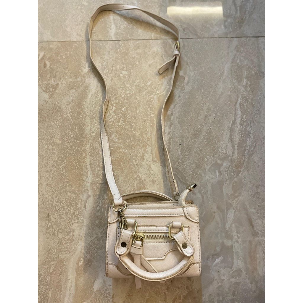 Tas Selempang Wanita Mini White