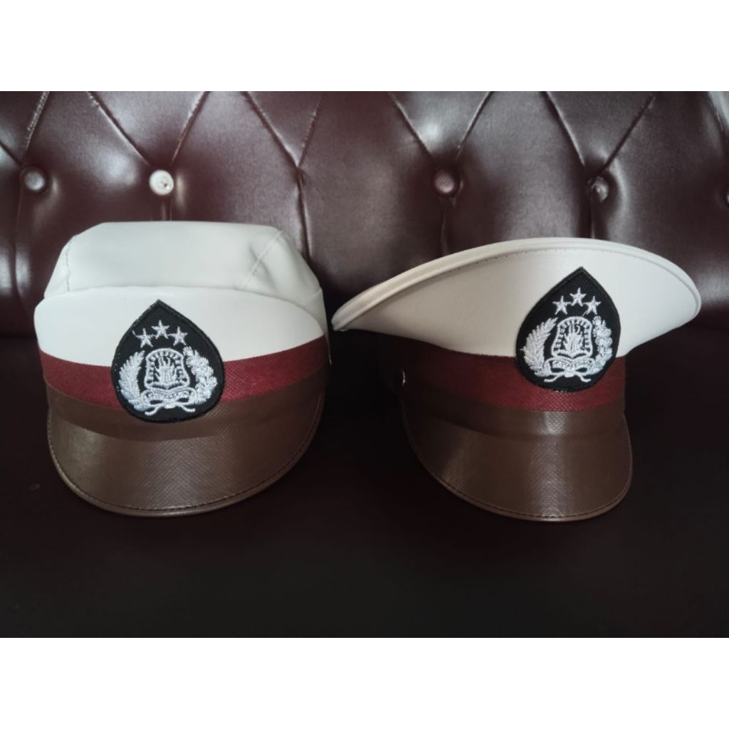 Topi polisi anak - topi polisi cilik - topi profesi polisi anak - topi polisi anak laki laki perempu