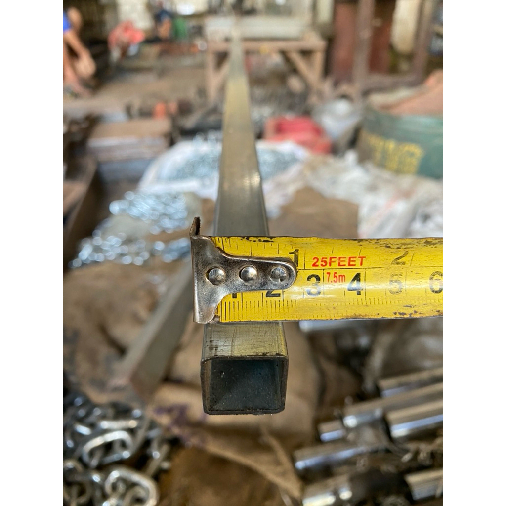 Pipa Kotak/Hollow Galvanis 2x2 Tebal 1mm Panjang 1 Meter