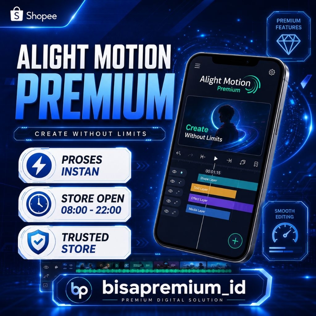 ALIGHT MOTION PREMIUM 1 TAHUN PRIVATE BERGARANSI