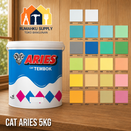 Cat tembok aries 5kg / cat air merk aries 5kg / cat dinding aries 5kg