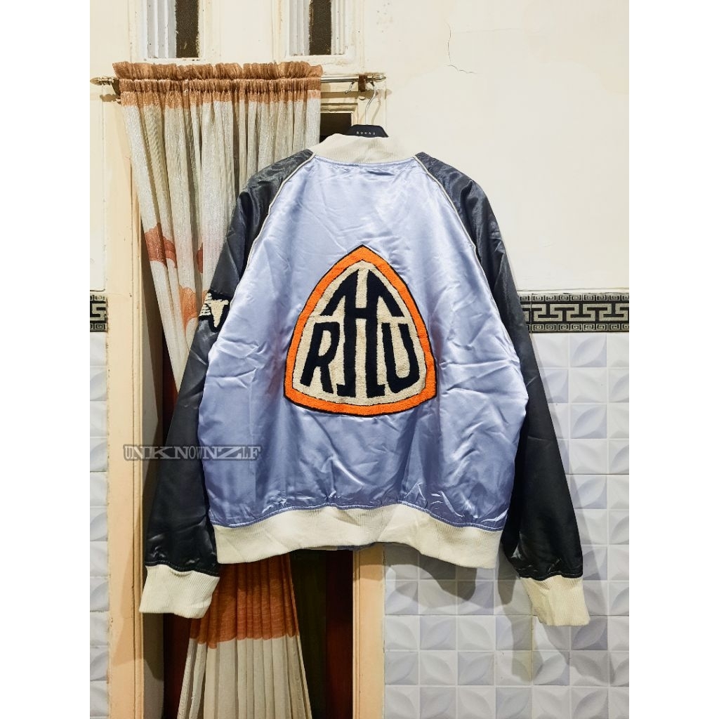 Zara X Rhuigi Satin Effect Bomber Jacket Limited Edition | Varsity / Sukajan Rare item