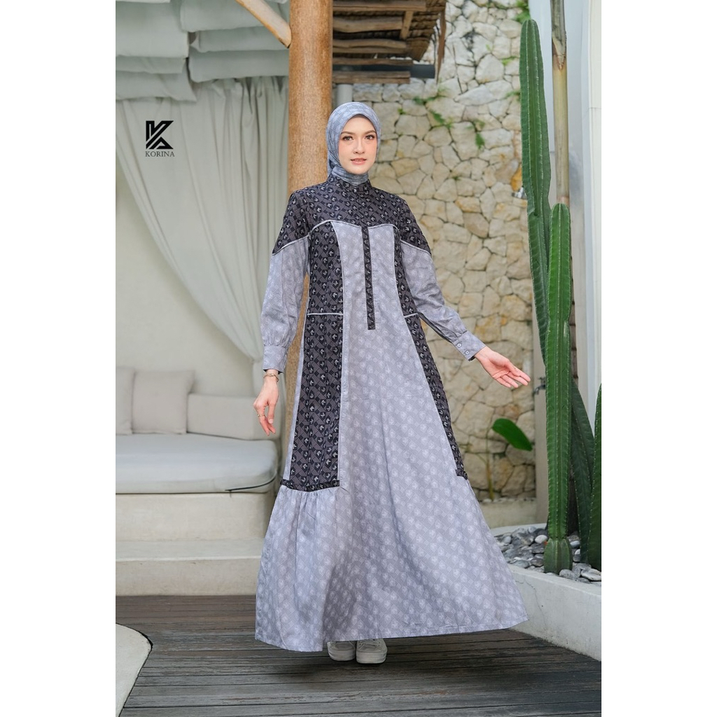 Maiza Dress korina/dress korina terbaru/korina/gamis korina