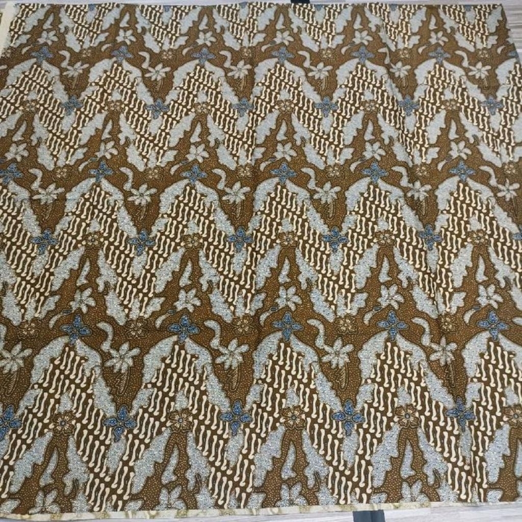 Kain Batik Jarik Panjang Bahan Katun Biru Indigo Halus Mewah Jogja Solo jakarta