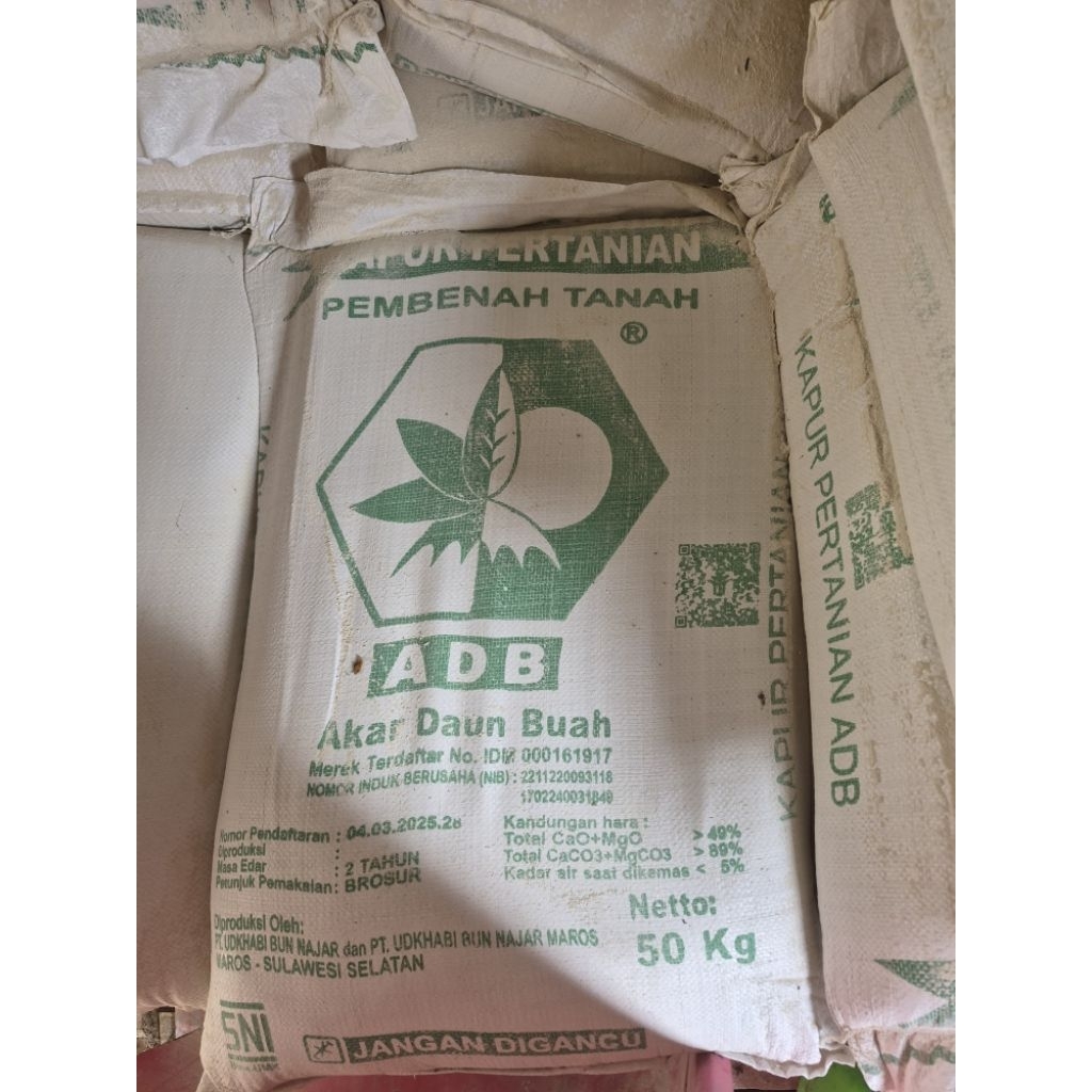kapur pertanian dolomit adb 50 kg DOLOMITE