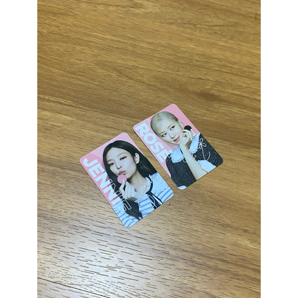 [PRELOVED] OFFICIAL PHOTOCARD BLACKPINK OREO JENNIE & ROSE