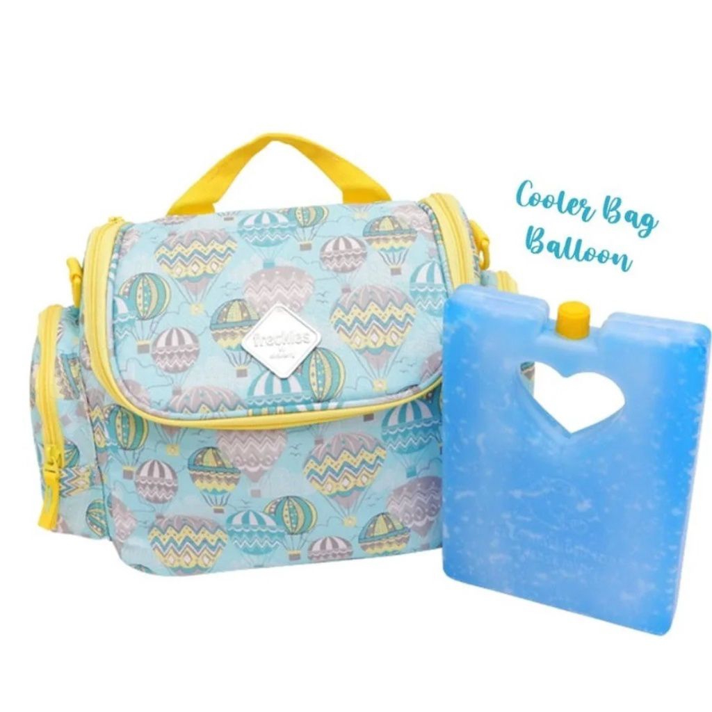Freckles Cooler & Diaper Bag Okiedog Green Ballon