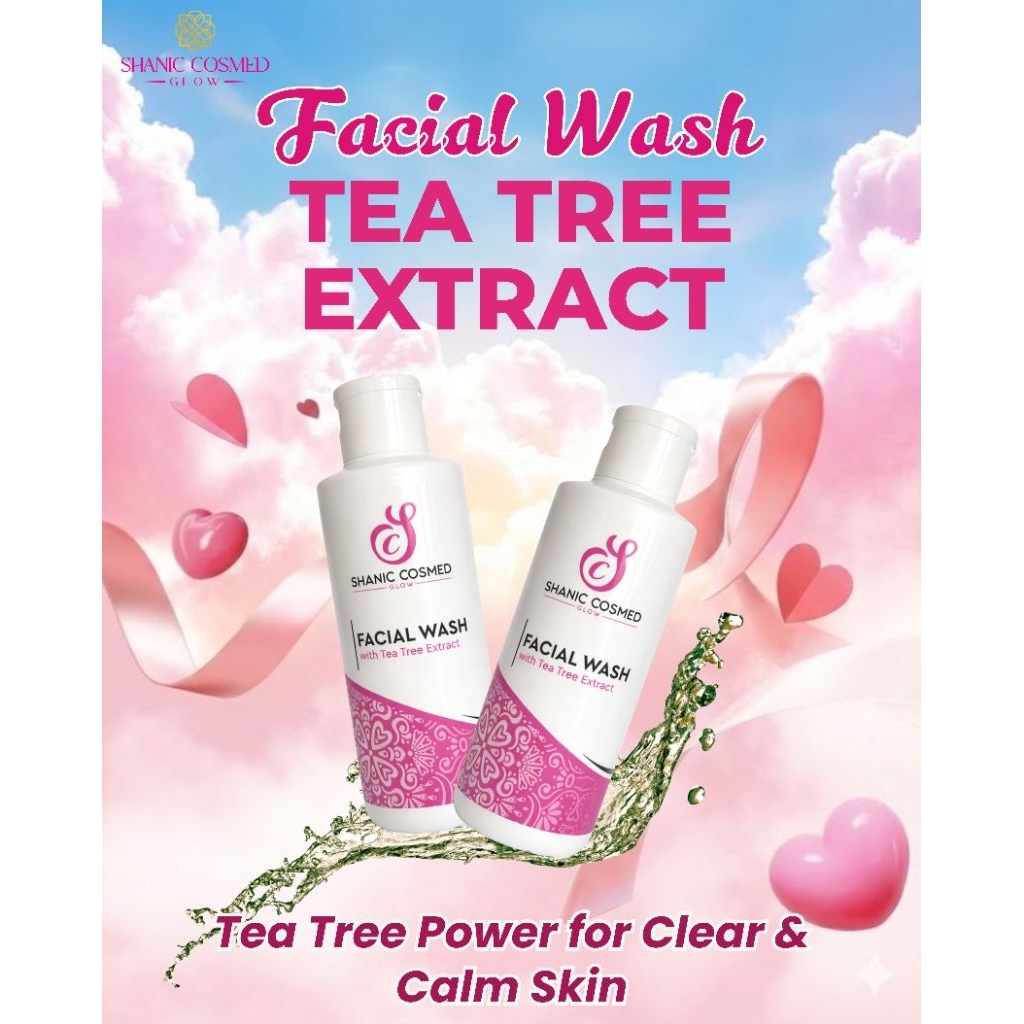 FACIAL WASH TEA TEA TREE EXTRACT(SABUN JERAWAT SEDANG )