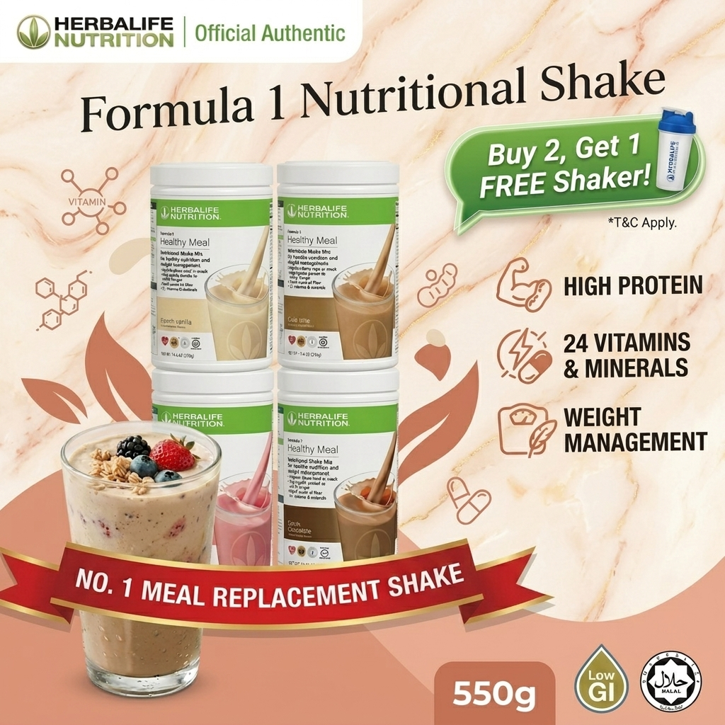 Herbalife Formula 1 Nutritional Shake | #1 Meal Replacement | Weight Management | Free Shaker on 2+