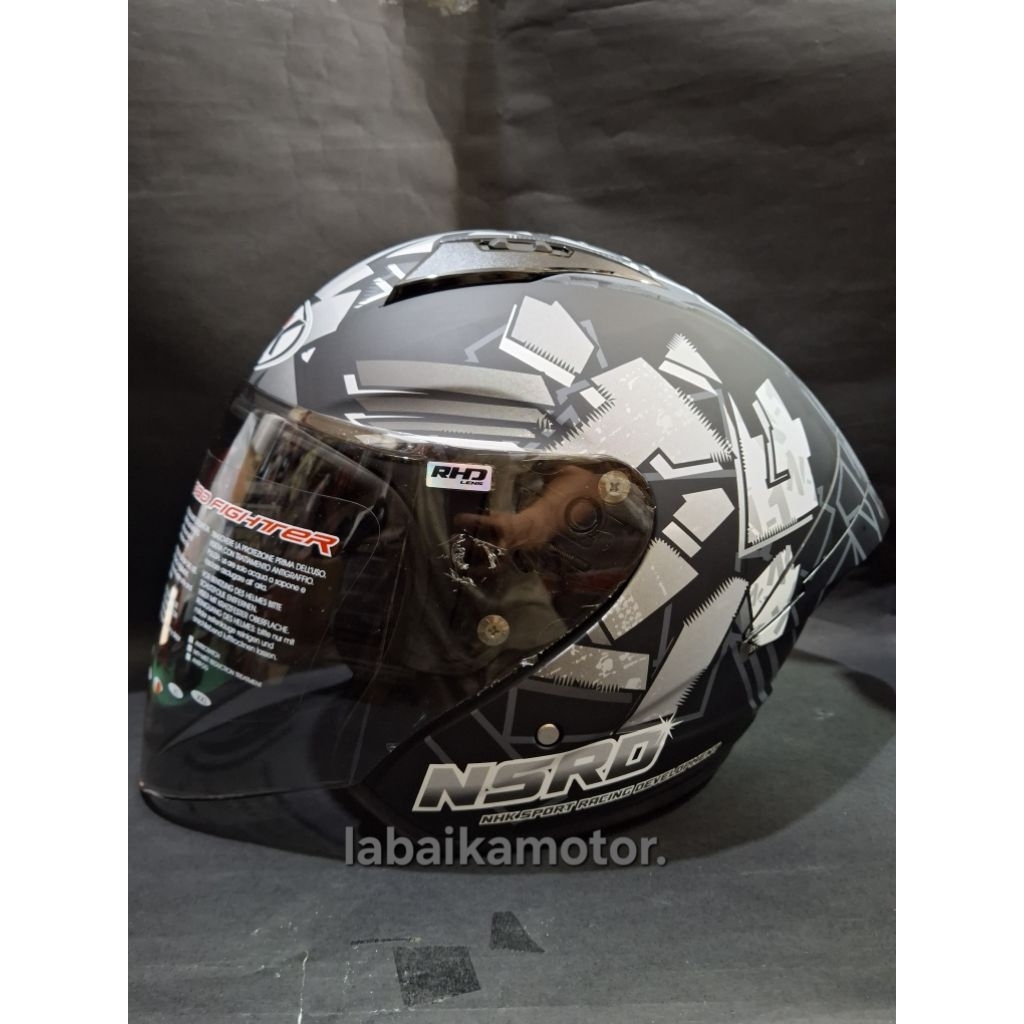 HELM NHK N1 MAX | MOTIF KUMAGI | HALF FACE NHK