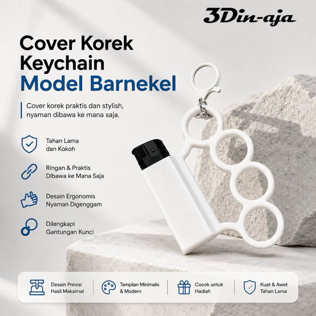 Cover Korek Keychain Model Barnekel