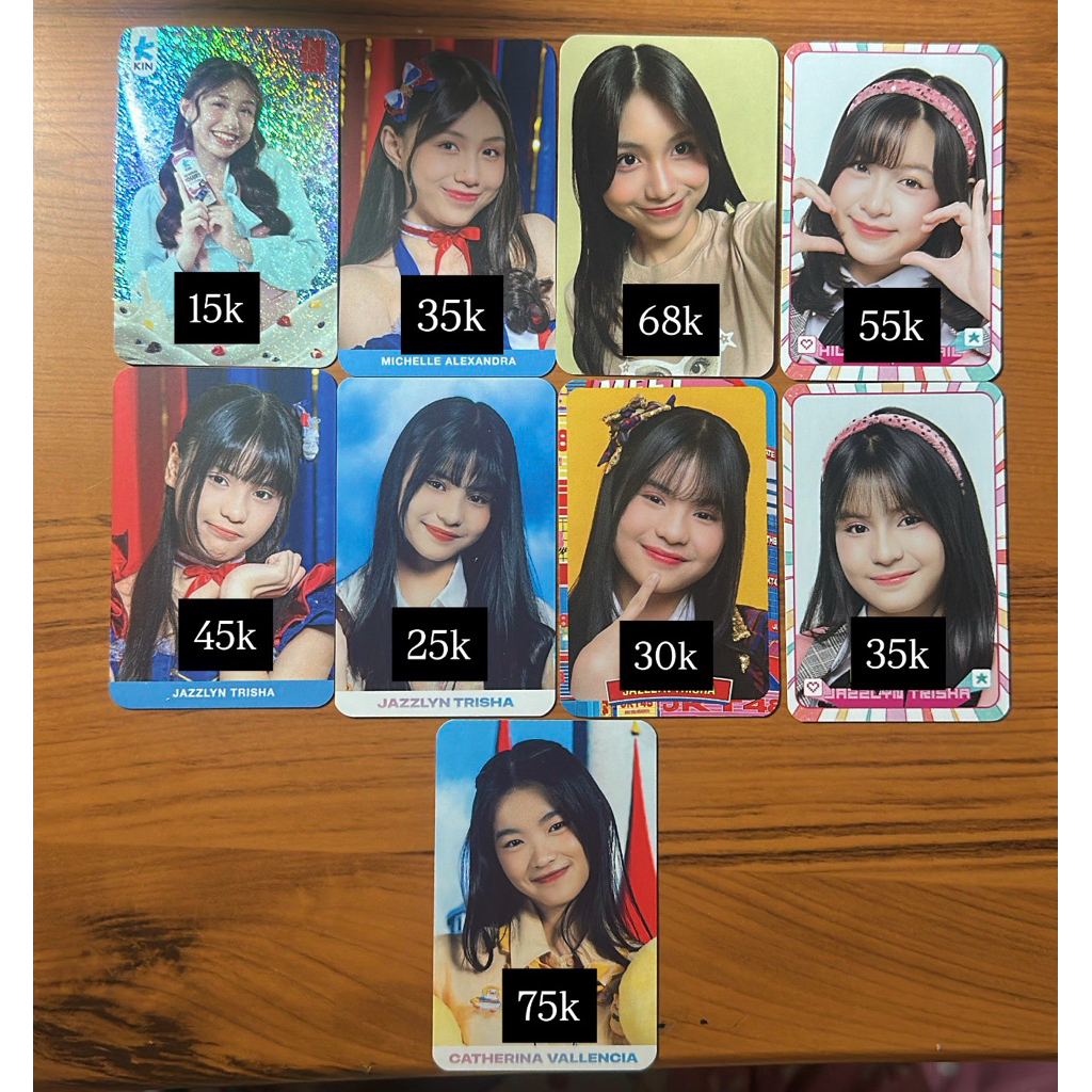 jual pc photocard JKT48 official trisha lily michie erine circus meet and greet love dream passion r