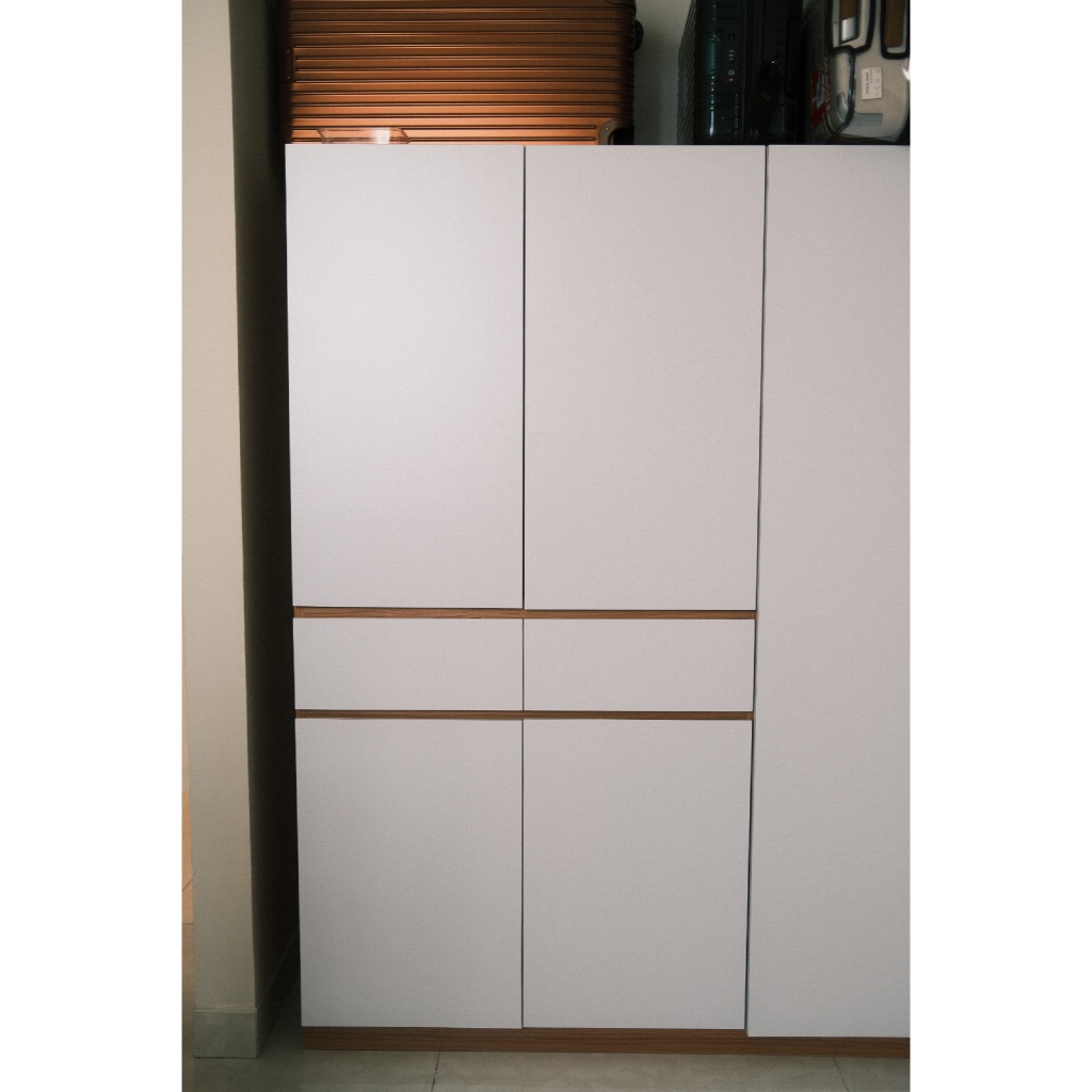 Custom Lemari Pakaian Baju 5 Pintu dan 2 Laci + 1 Laci Rahasia - Furniture Mewah Bekas