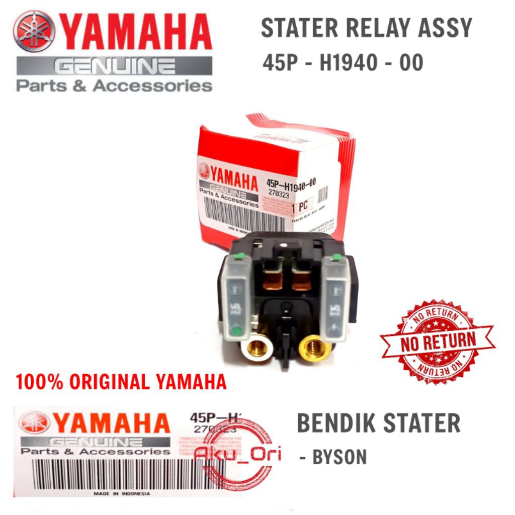 BENDIK STATER BYSON YGP bendik relay switch stater Byson original yamaha 45P H1940 00