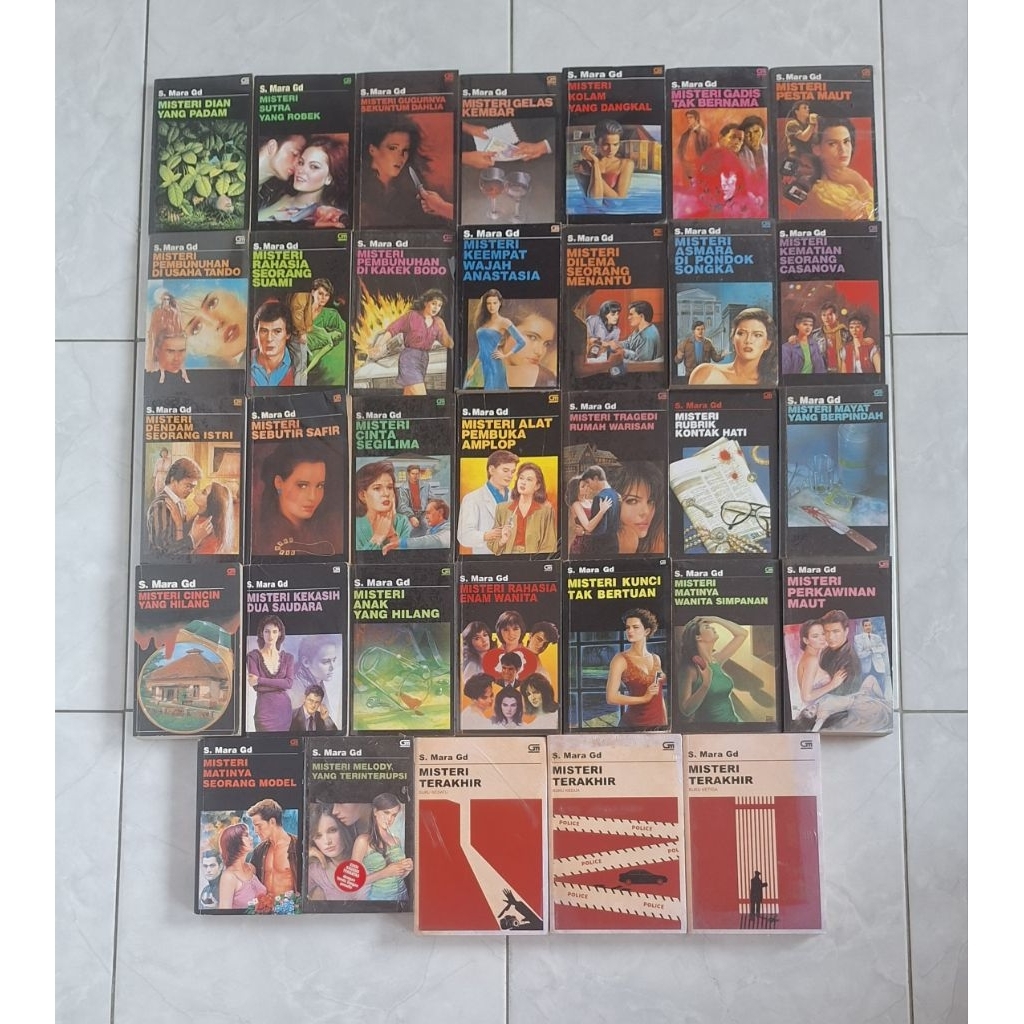 Kapten Polisi Kosasih dan Gozali series - S. Mara Gd + Bonus (35 buku)