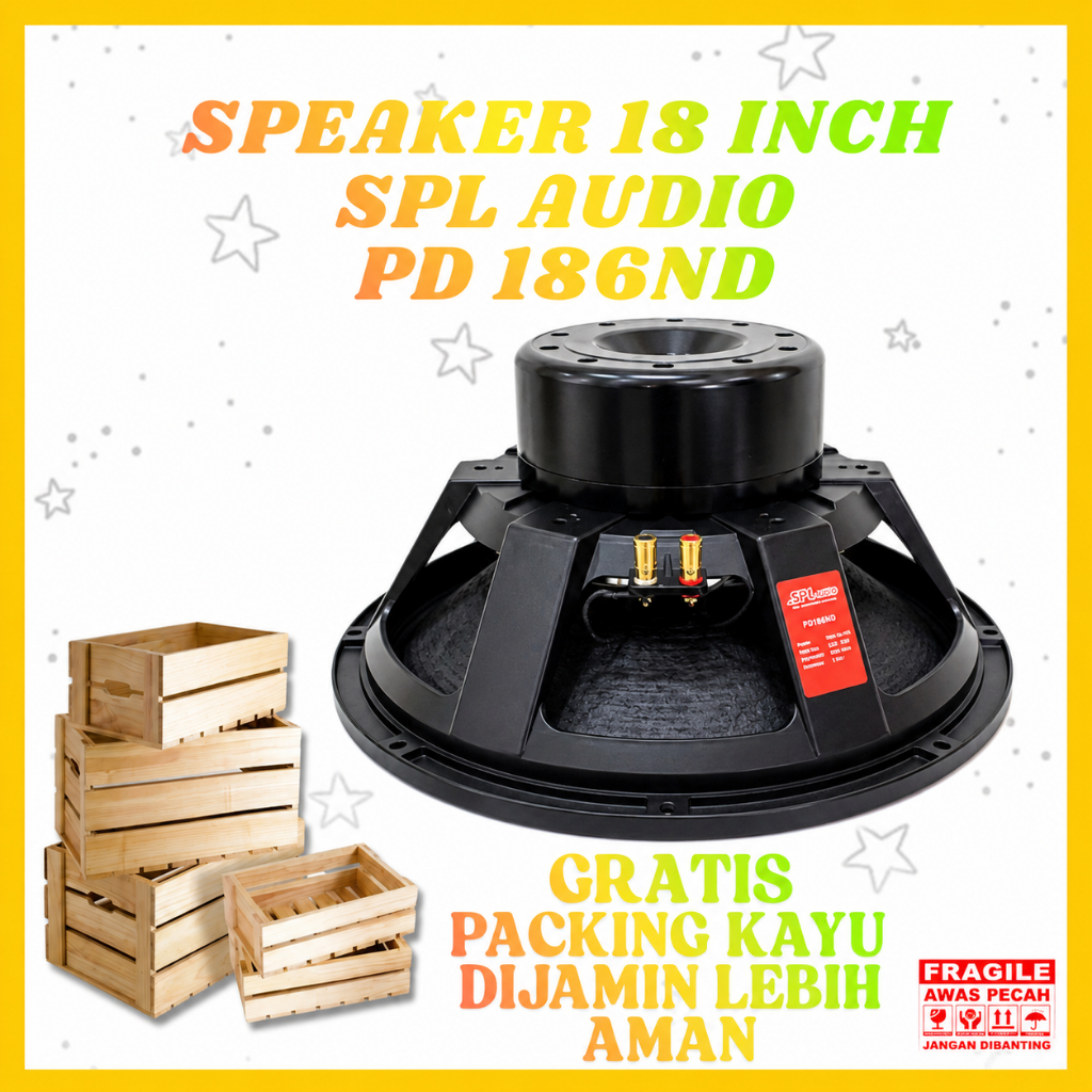 Speaker  18 Inch SPL Audio PD186ND Neodymium