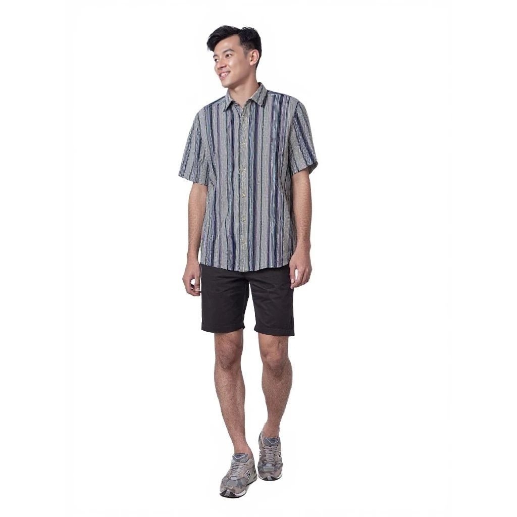 Kemeja pria lengan pendek TED BAKER Skinny fit original size S
