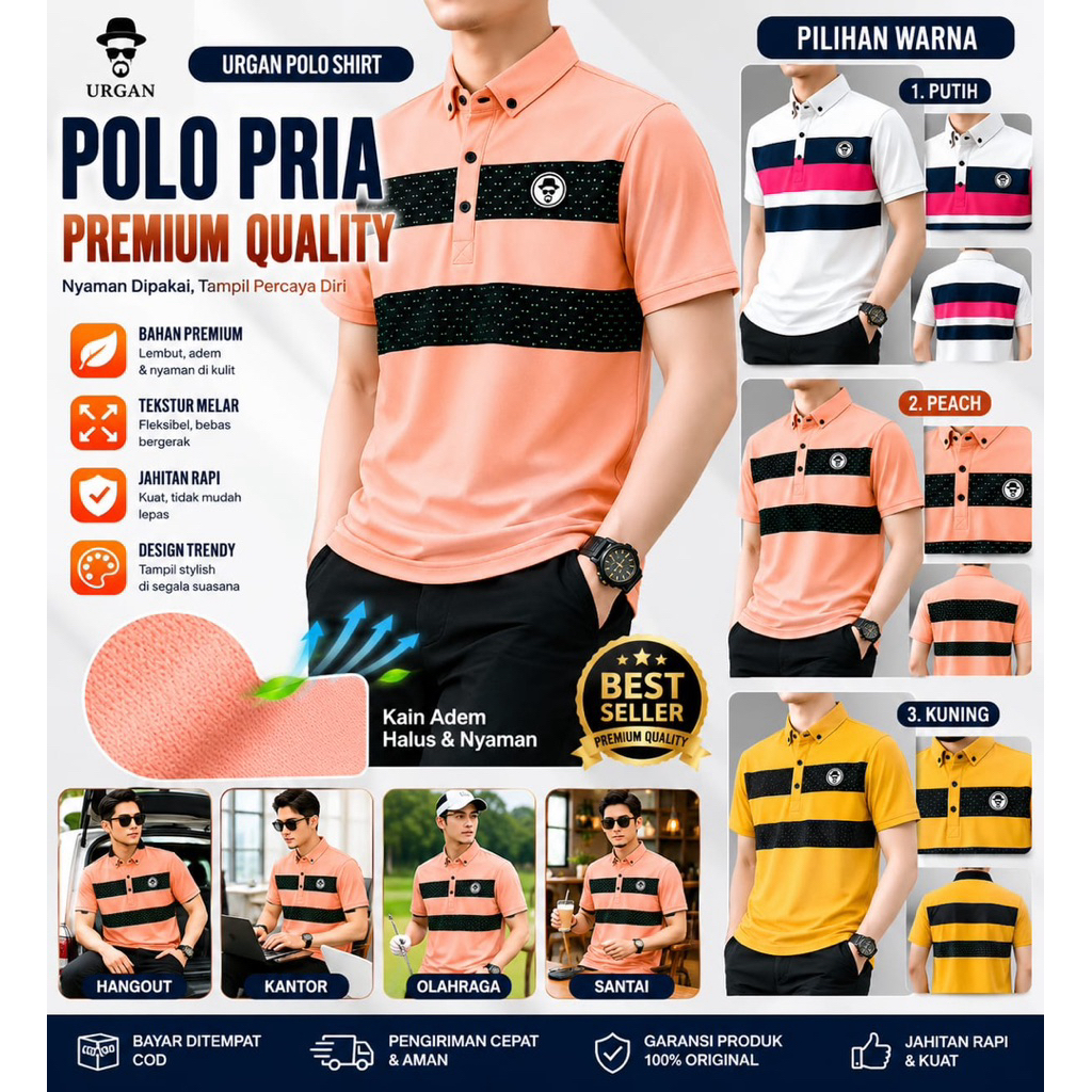 KAOS POLO | POLO URGAN ORIGINAL | KAOS POLO URGAN