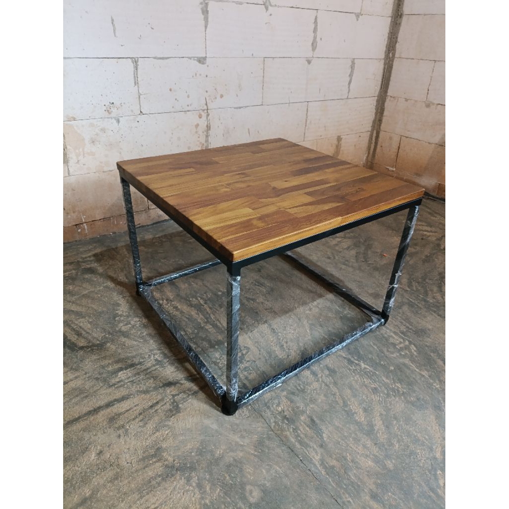 meja tamu top table kayu jati