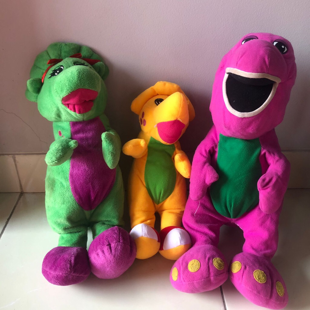 Boneka Doll Preloved Bekas Barney Frozen Olaf Captain America BT21