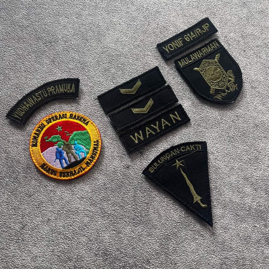 Patch Bordir Habema/BDU combat Velcrow(Custem)