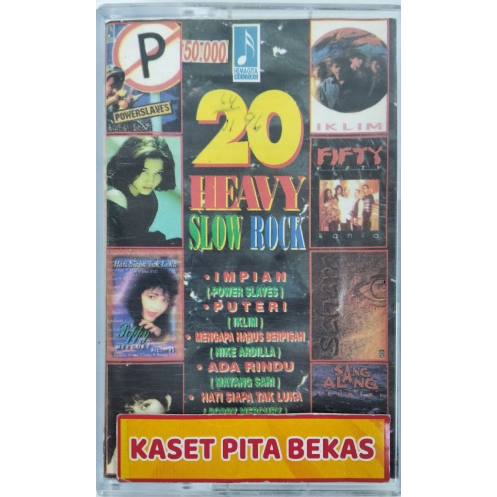 kaset pita bekas 20 heavy slow rock impian