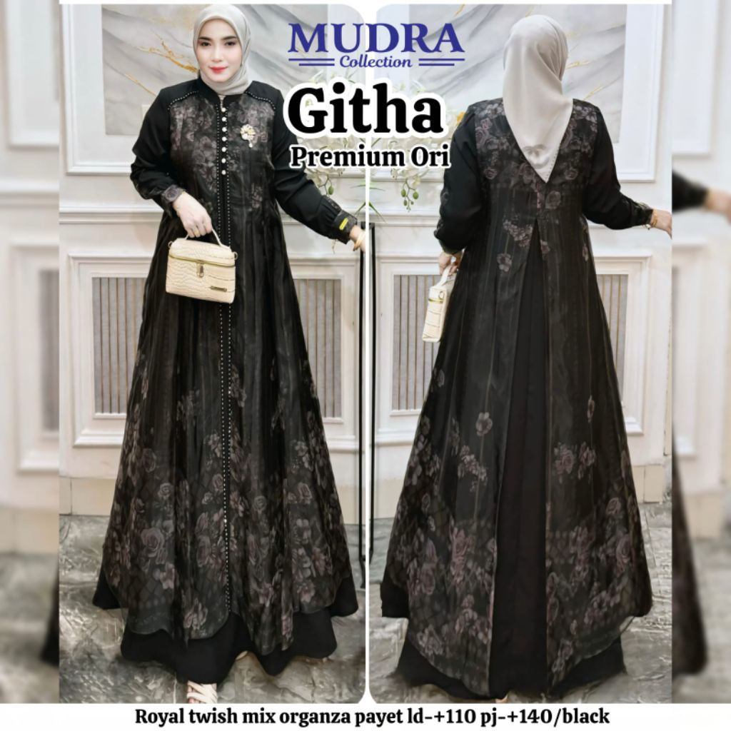 Gamis Mudra Collection / Gamis Terbaru / Gamis Wanita / Gamis Premium / Naflan / Githa / Mudra Hijab