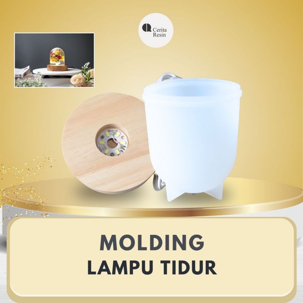 Cerita Resin - Log Lamp Holder Resin Lampu Tidur Lampu Kamar