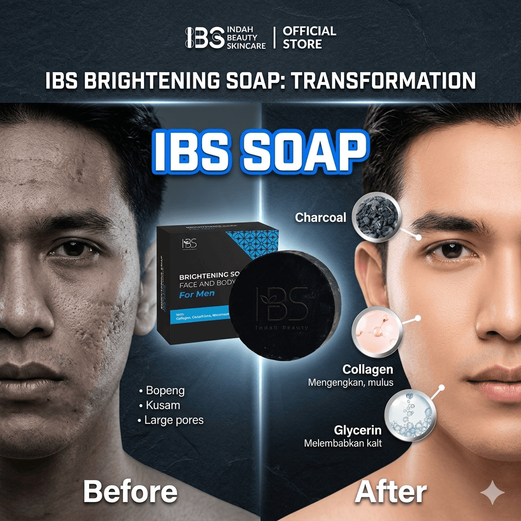 IBS Brightening Soap: Anti Bopeng , Kulit Cerah